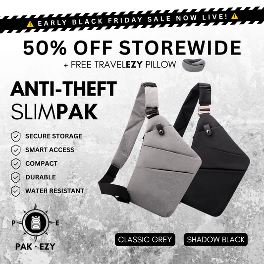 Anti-Theft SlimPAK + FREE Travel Pillow